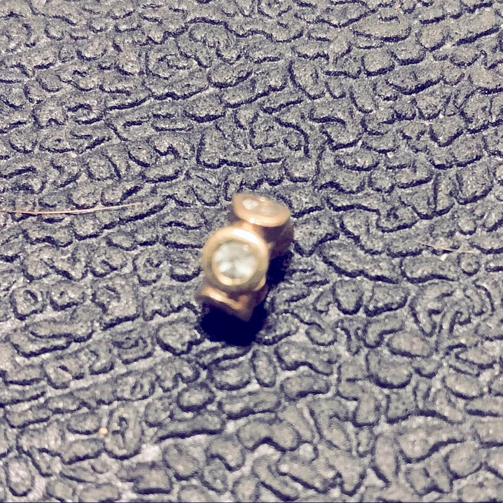 14k Pandora lights aquamarine spacer RETIRED